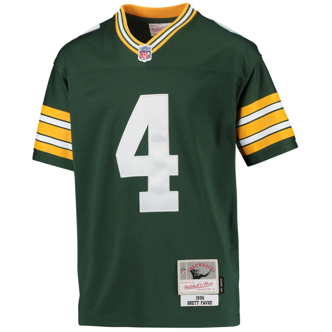 Brett Favre Green Bay Packers Youth 1996 Retired Player Legacy Jersey Green | Mitchell & Ness