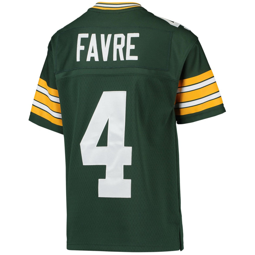 Brett Favre Green Bay Packers Youth 1996 Retired Player Legacy Jersey Green | Mitchell & Ness