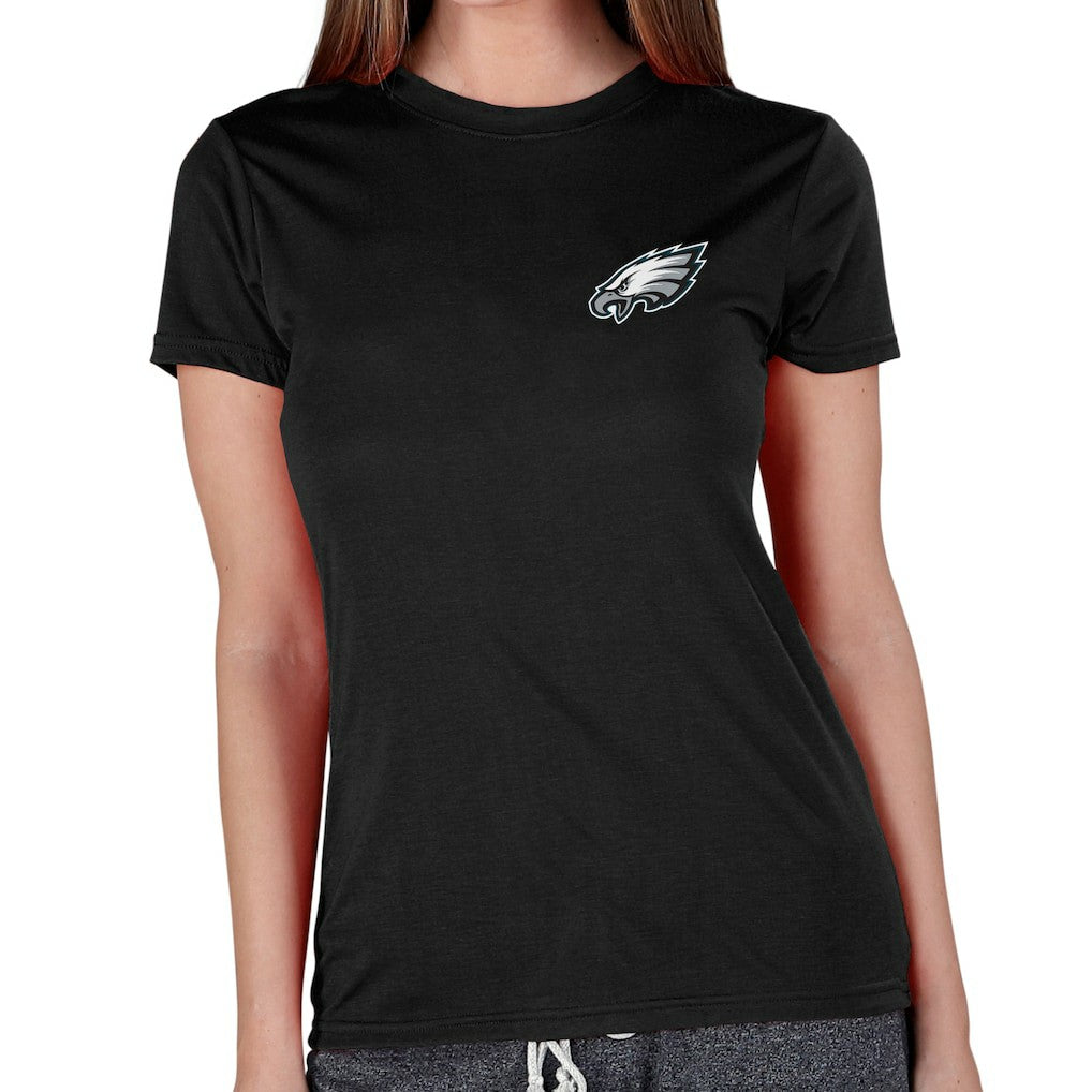 Philadelphia Eagles Concepts Sport Women's Marathon Knit Lounge Top Black | NFL