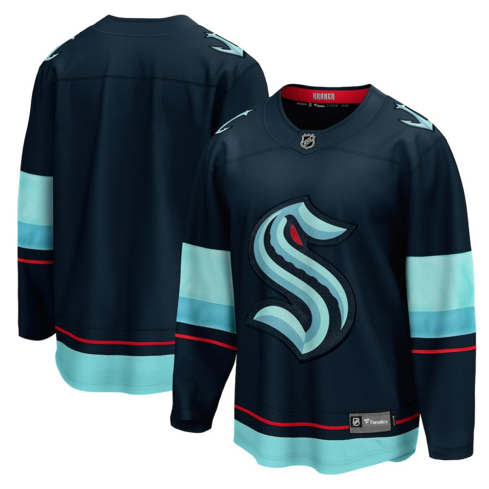Seattle Kraken Fanatics Home Breakaway Jersey - Deep Sea Blue - NHL
