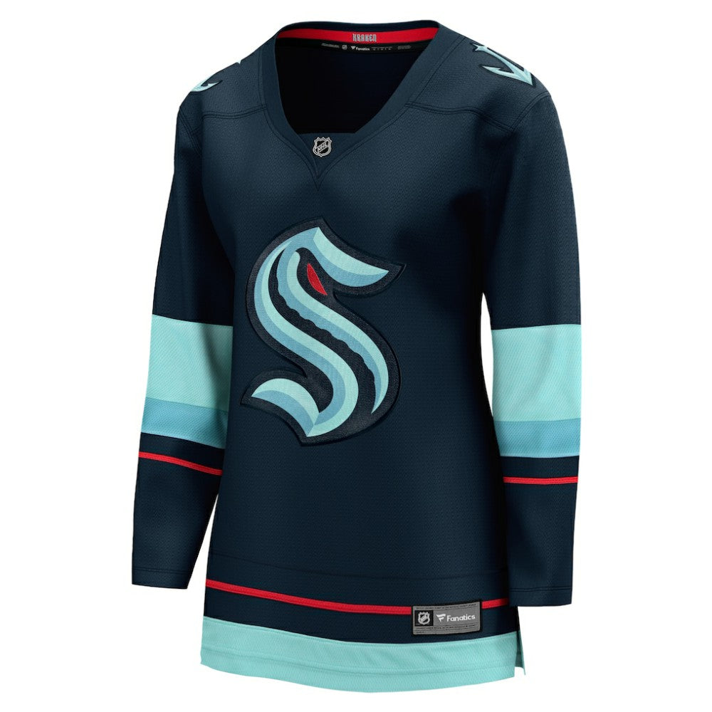 Seattle Kraken Fanatics Women's Home Breakaway Jersey - Navy - NHL