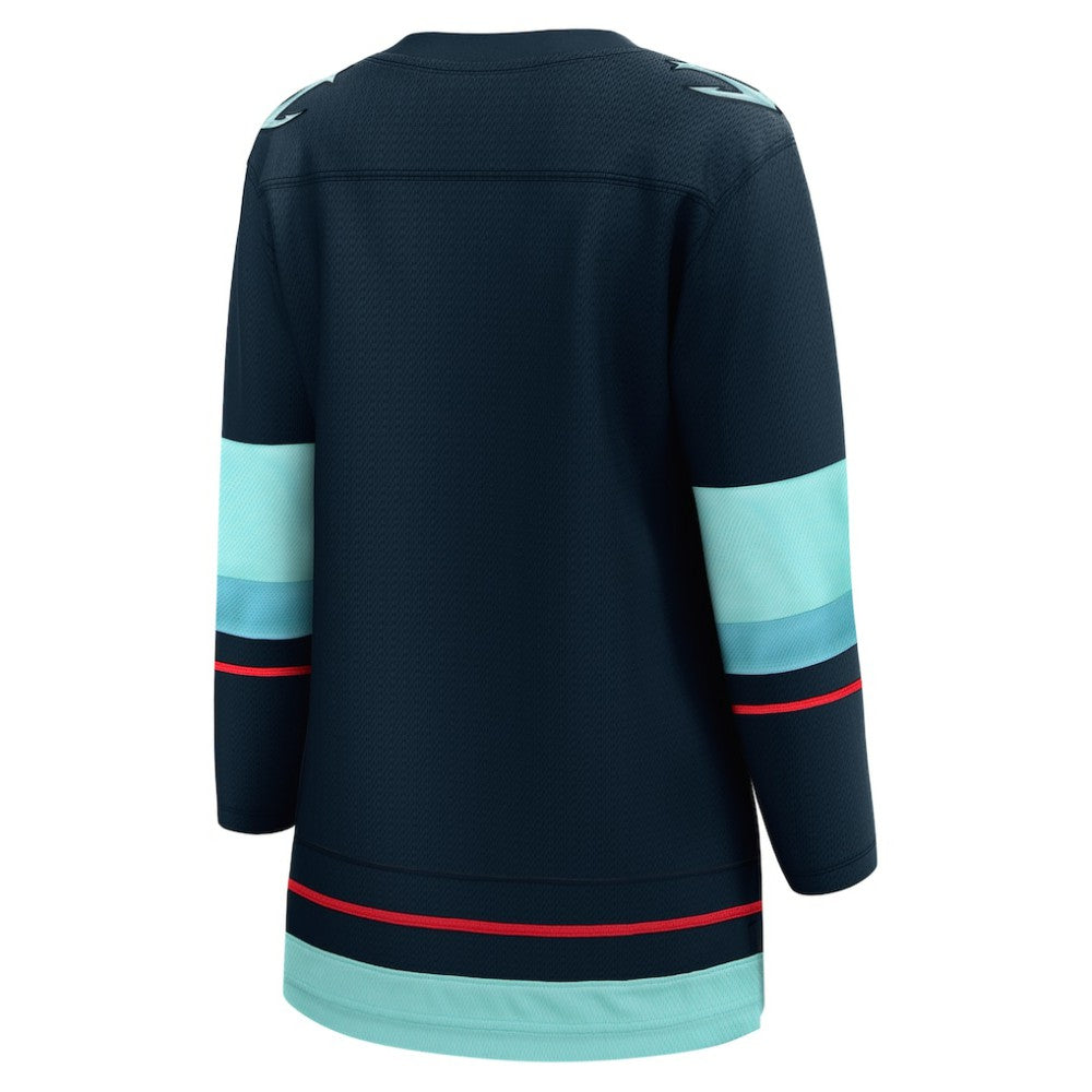 Seattle Kraken Fanatics Women's Home Breakaway Jersey - Navy - NHL