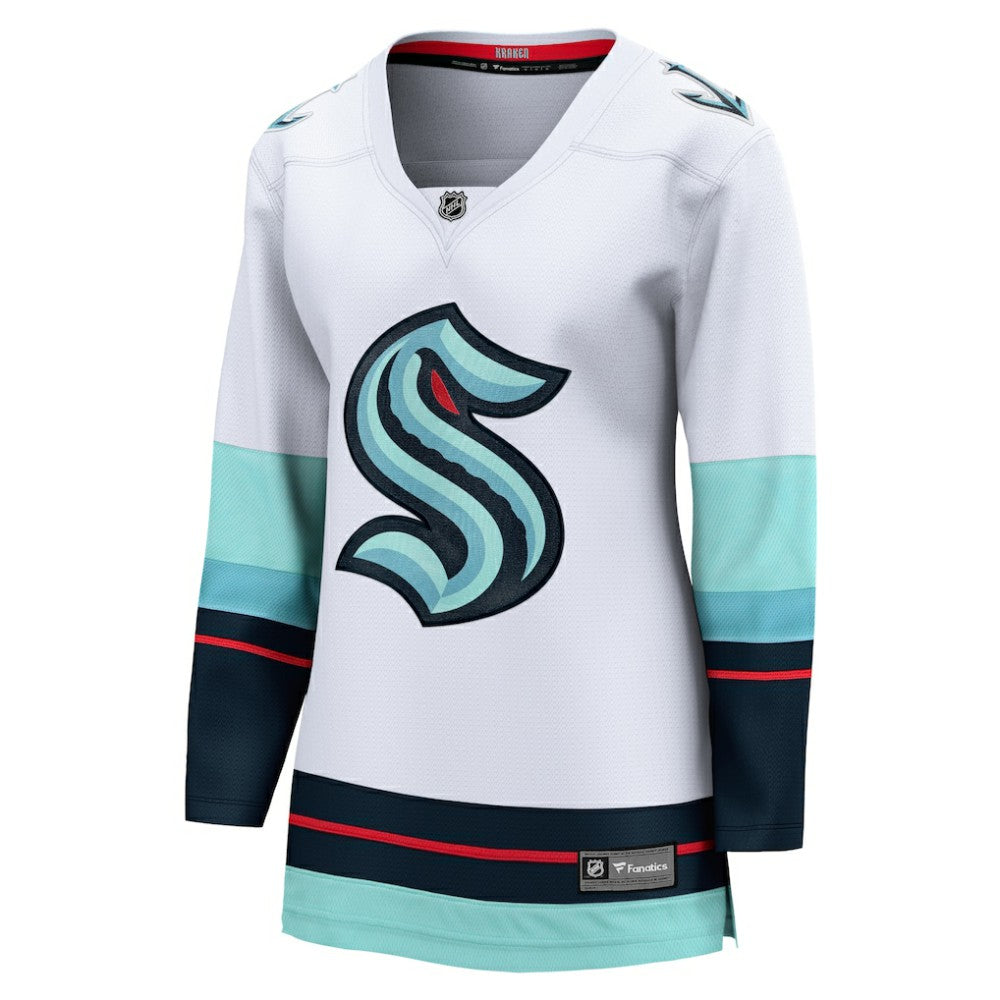 Seattle Kraken Fanatics Women's Away Breakaway Jersey - White - NHL