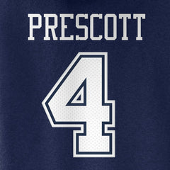 Dak Prescott Dallas Cowboys Women's Player Icon Name & Number V-Neck Pullover Hoodie Navy | Fanatics