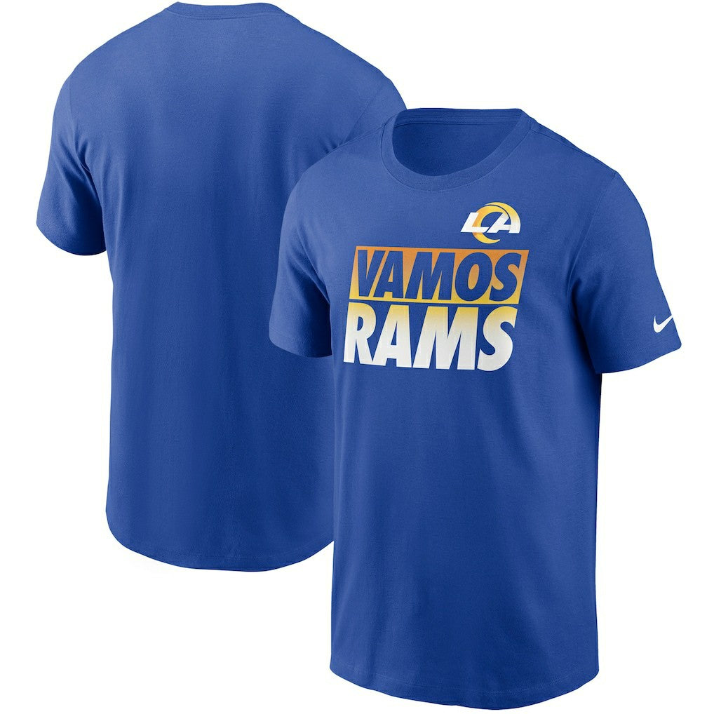 Los Angeles Rams Hometown Collection Vamos T-Shirt Royal | Nike for Sale