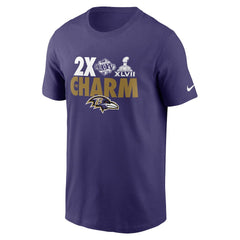 Baltimore Ravens Hometown Collection 2x Super Bowl Champions T-Shirt Purple | Nike for Sale