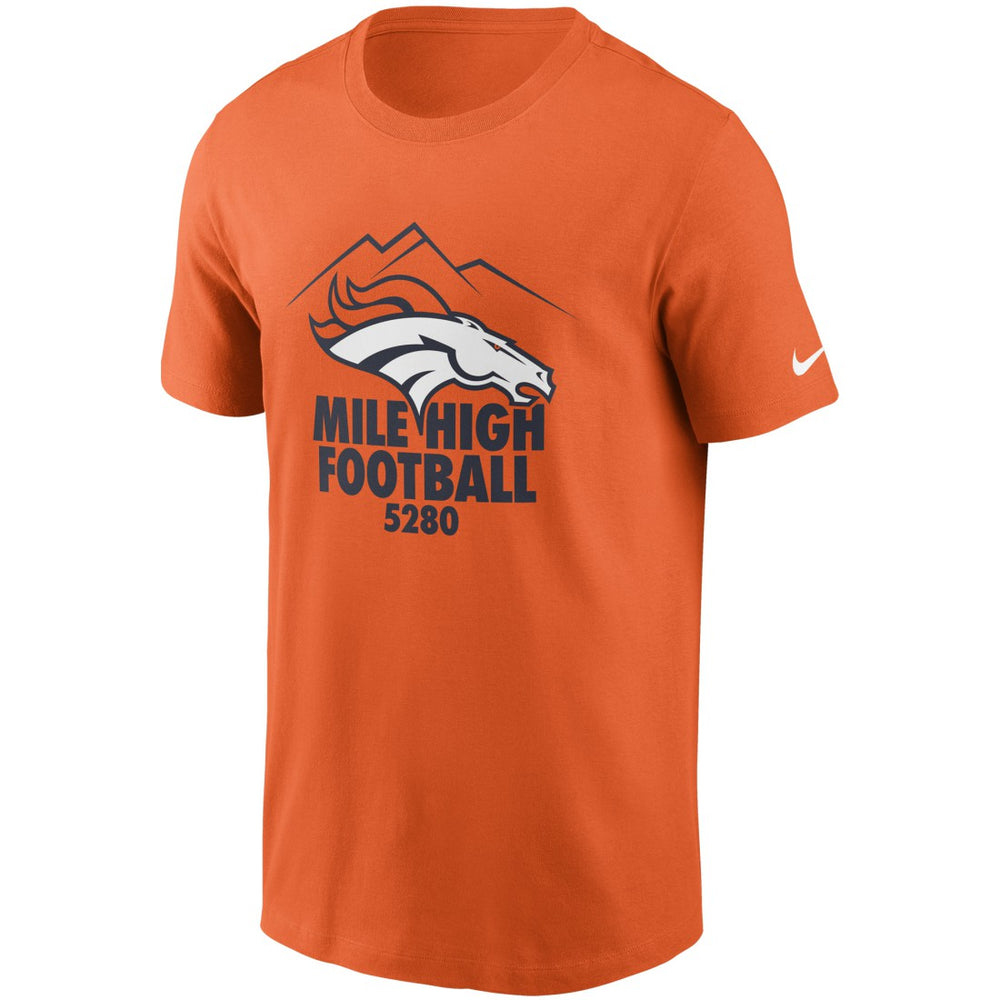 Denver Broncos Hometown Collection 5,280 T-Shirt Orange | Nike for Sale