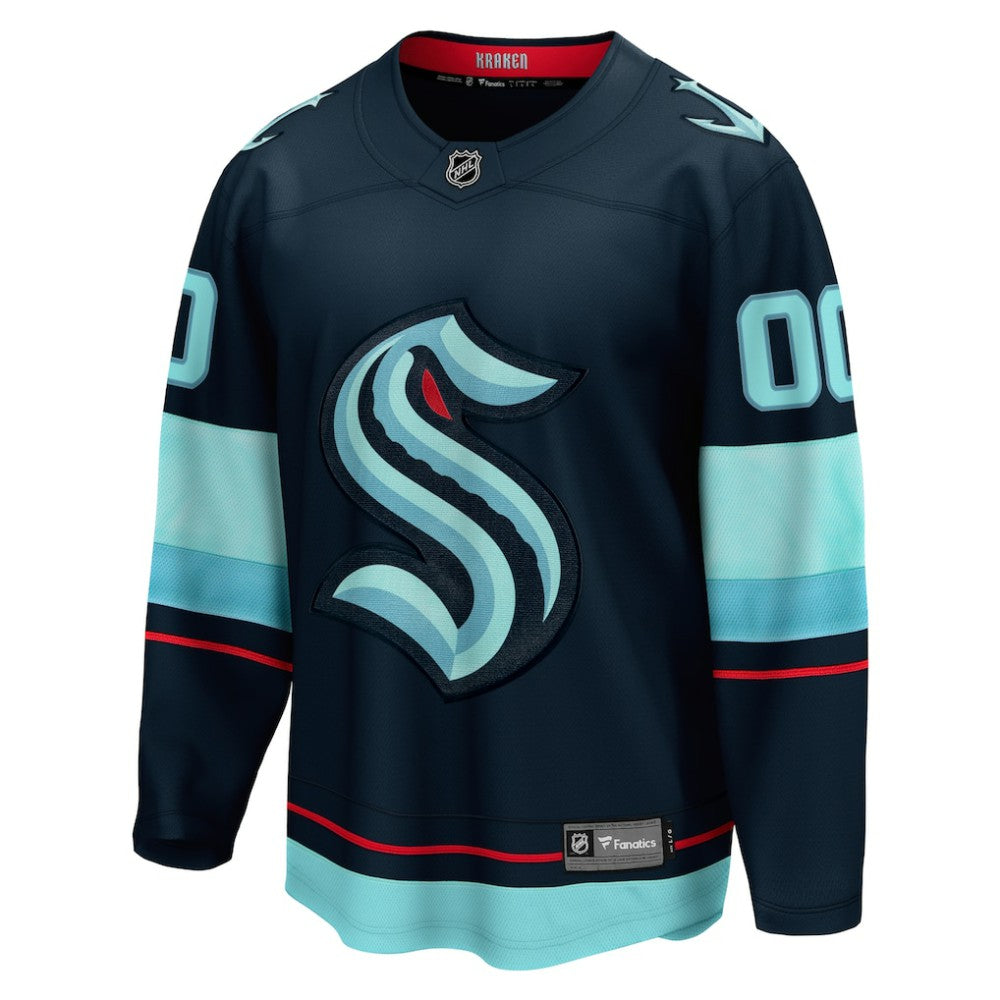 Seattle Kraken Fanatics Home Breakaway Custom Jersey - Deep Sea Blue - NHL