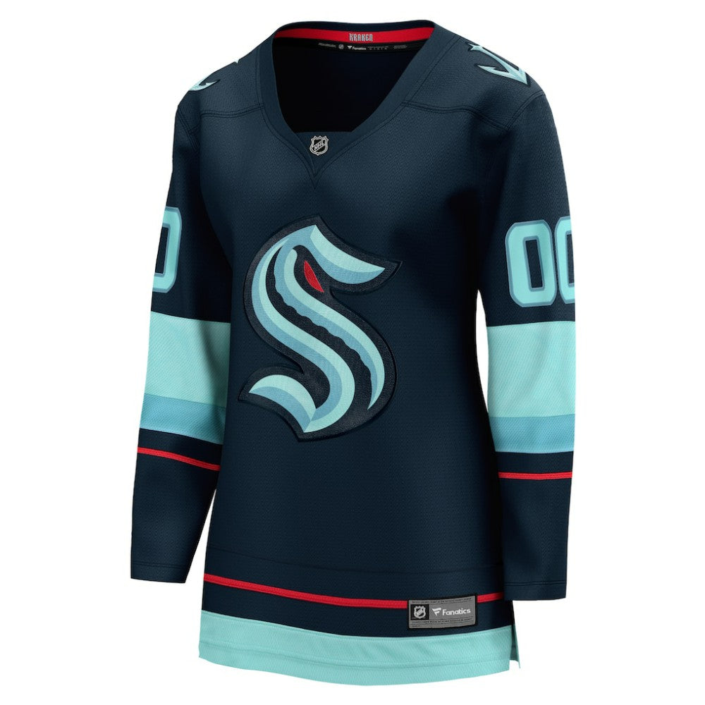 Seattle Kraken Fanatics Women's Home Breakaway Custom Jersey - Deep Sea Blue - NHL
