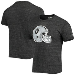 Las Vegas Raiders New Era Helmet Logo Tri-Blend T-Shirt Black | NFL