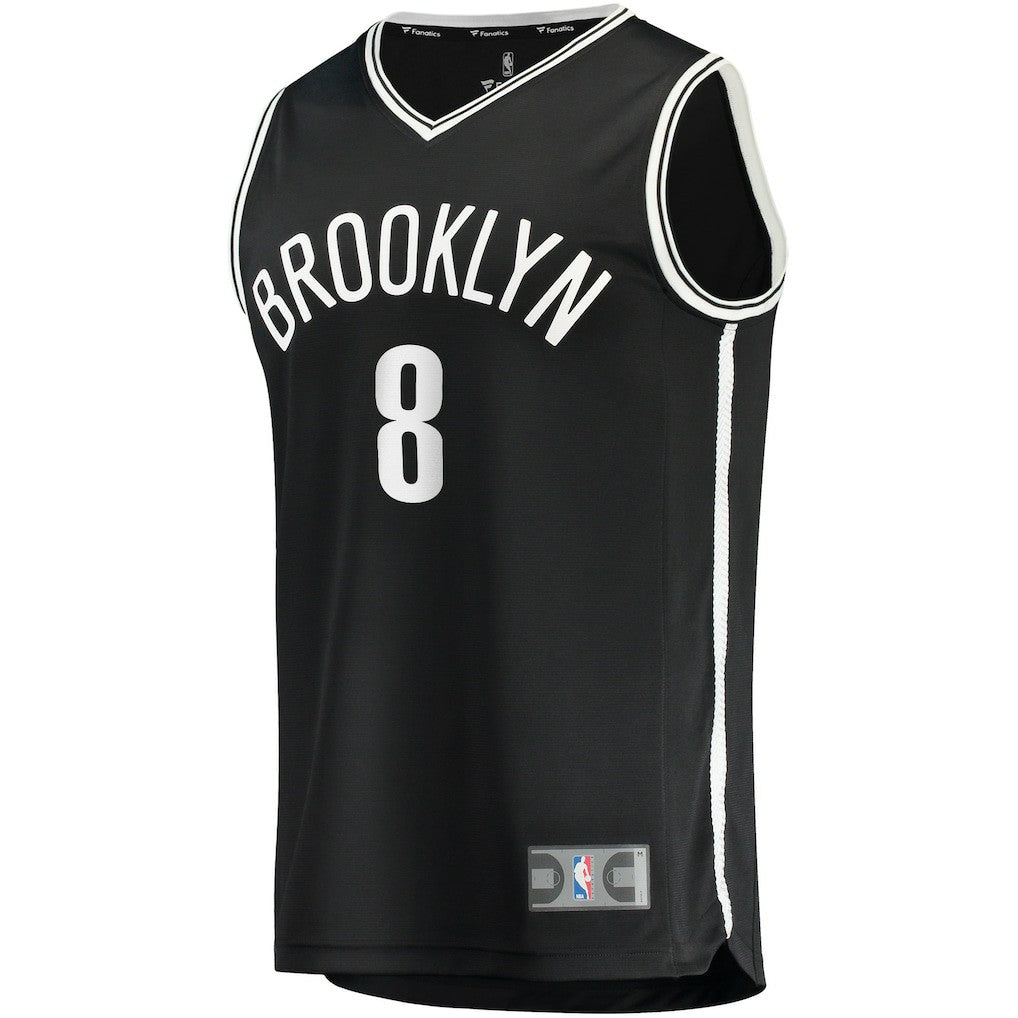 Cam Thomas Brooklyn Nets 2021 NBA Draft First Round Pick Fast Break Replica Jersey Black Icon Edition - NBA