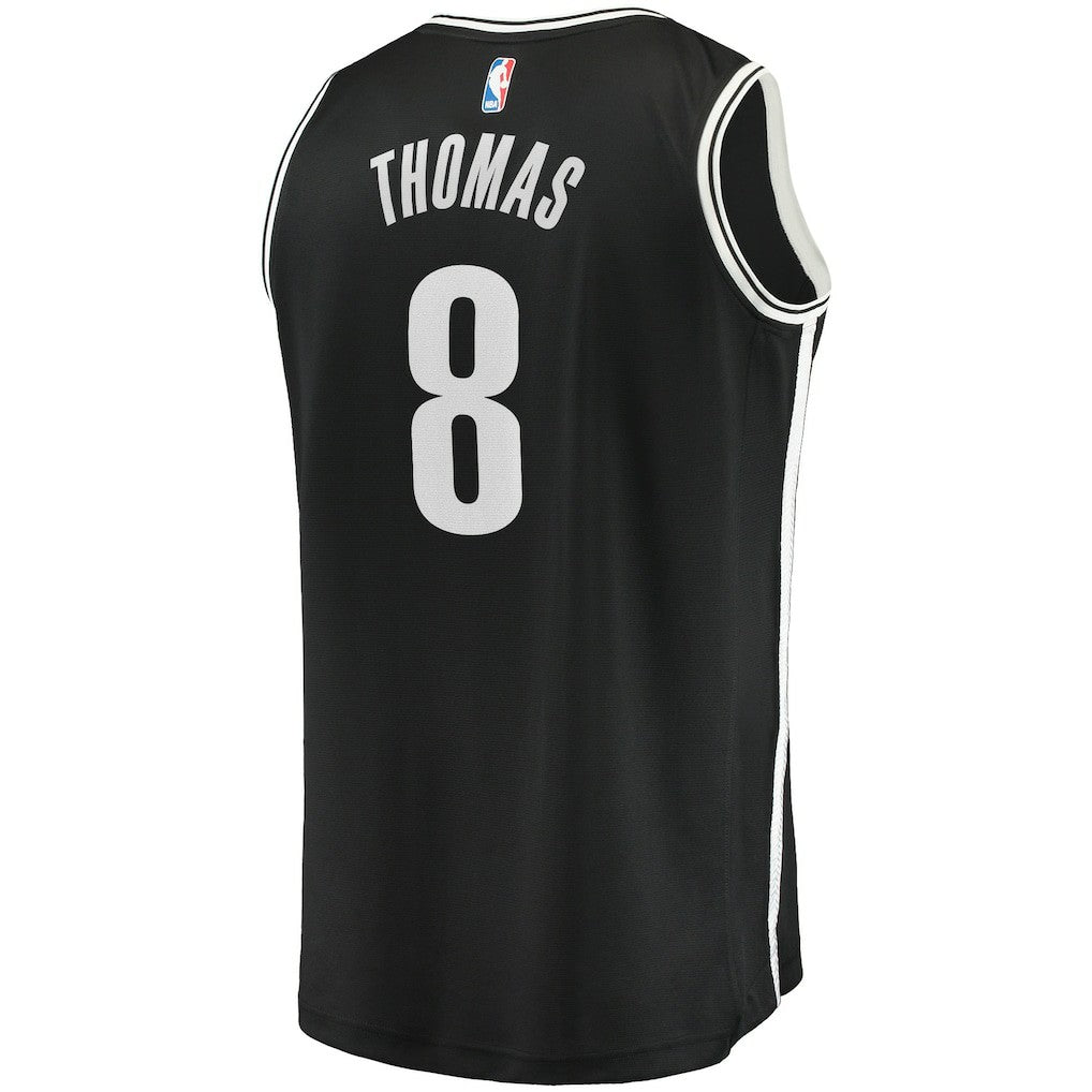 Cam Thomas Brooklyn Nets 2021 NBA Draft First Round Pick Fast Break Replica Jersey Black Icon Edition - NBA