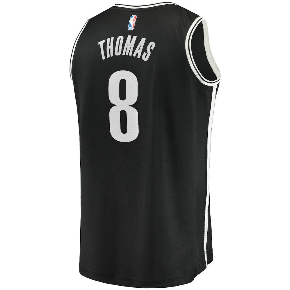 Cam Thomas Brooklyn Nets 2021 NBA Draft First Round Pick Fast Break Replica Jersey Black Icon Edition - NBA