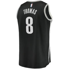 Cam Thomas Brooklyn Nets 2021 NBA Draft First Round Pick Fast Break Replica Jersey Black Icon Edition - NBA