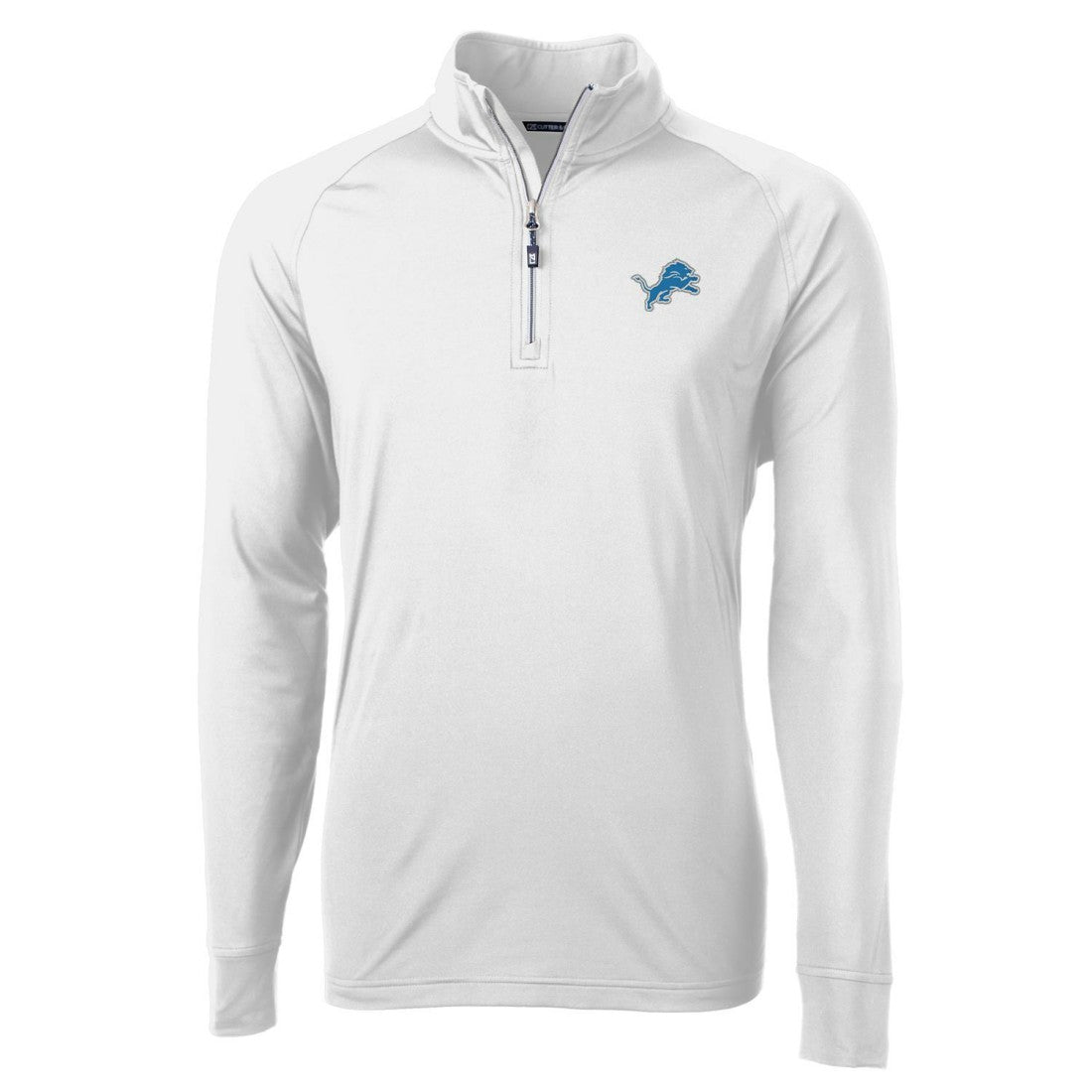 Detroit Lions Cutter & Buck Adapt Eco Knit Quarter-Zip Pullover Jacket White | NFL