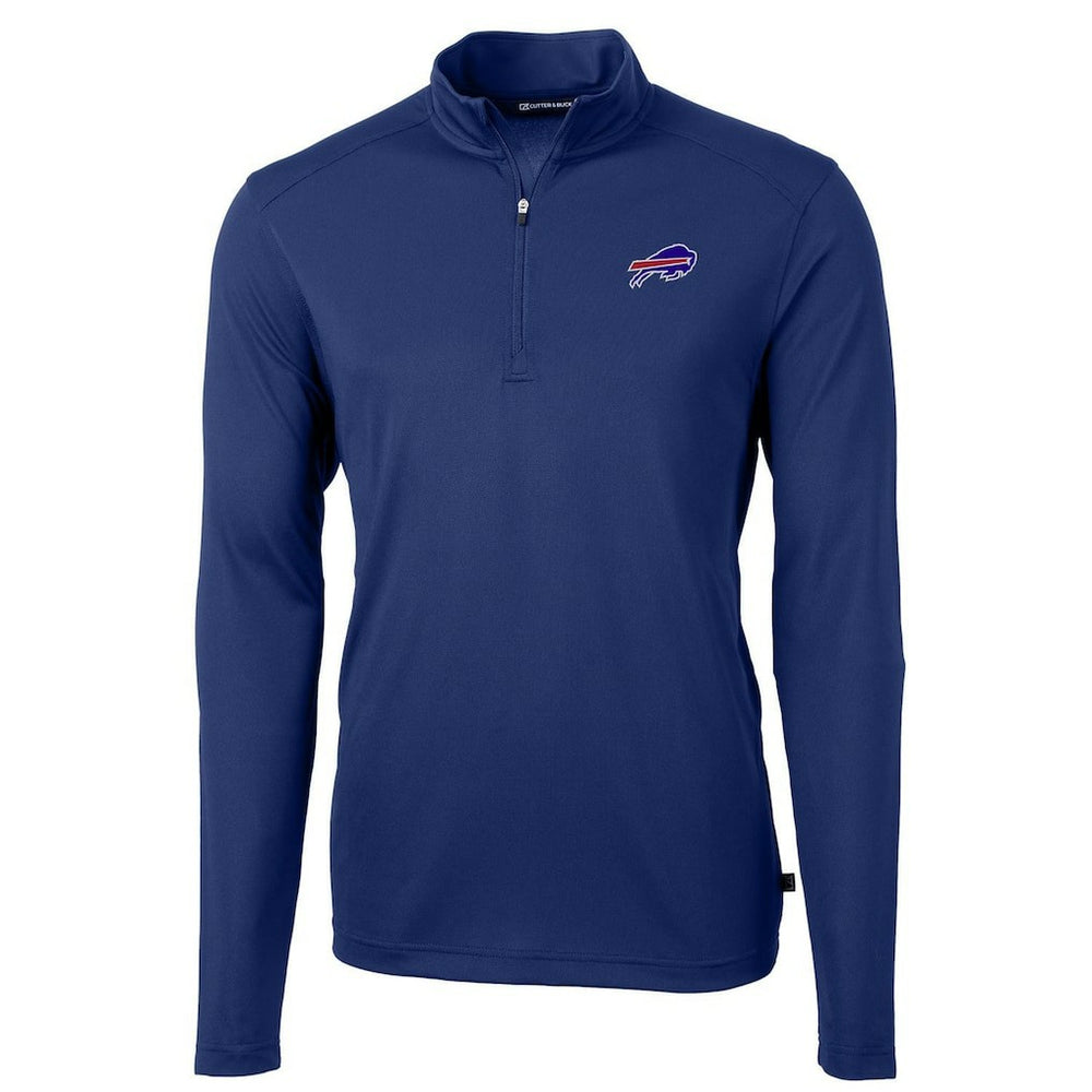 Buffalo Bills Cutter & Buck Virtue Eco Pique Recycled Quarter-Zip Pullover Jacket Royal | NFL