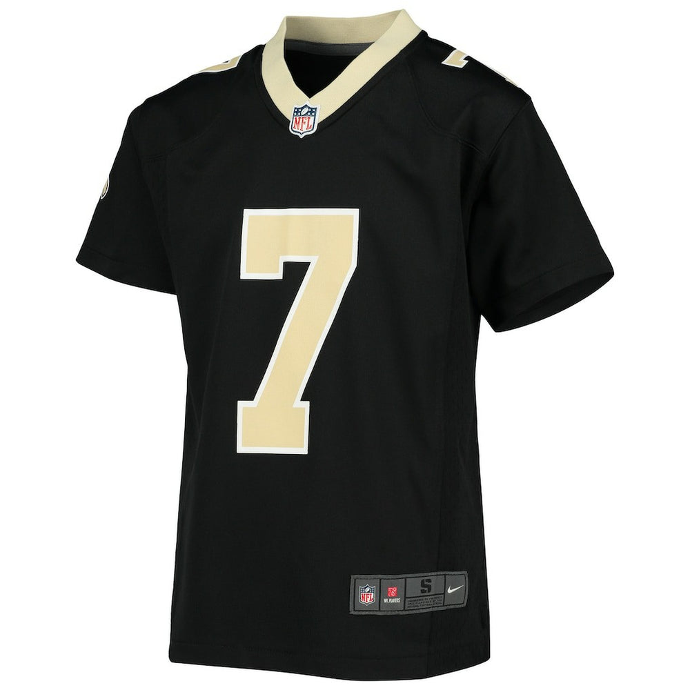 Taysom Hill New Orleans Saints Youth Game Jersey Black | Nike for Sale