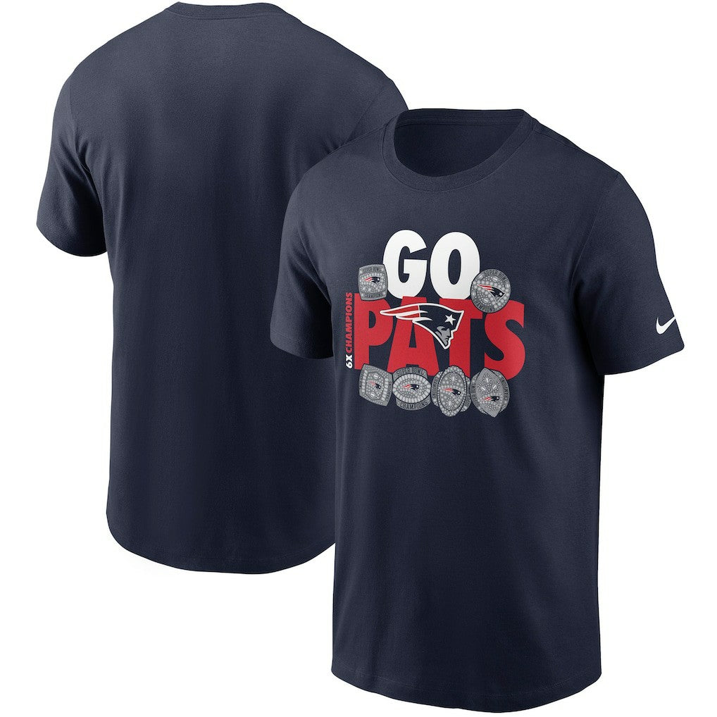 New England Patriots Hometown Collection 6x T-Shirt Navy | Nike for Sale