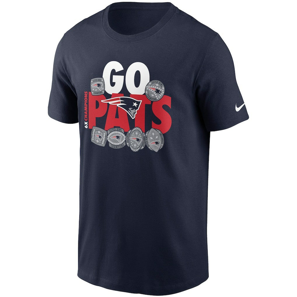 New England Patriots Hometown Collection 6x T-Shirt Navy | Nike for Sale