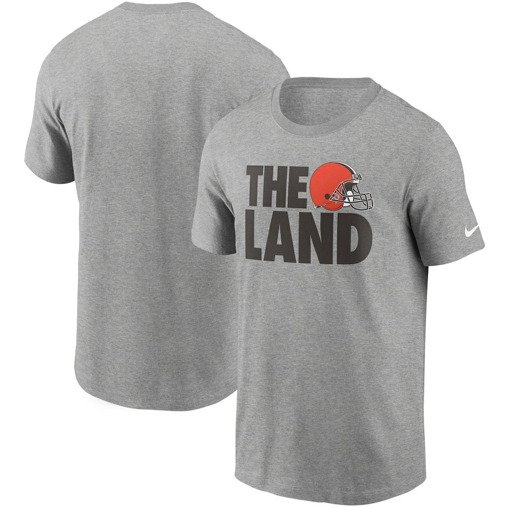 Cleveland Browns Hometown Collection The Land T-Shirt Heathered Gray | Nike for Sale