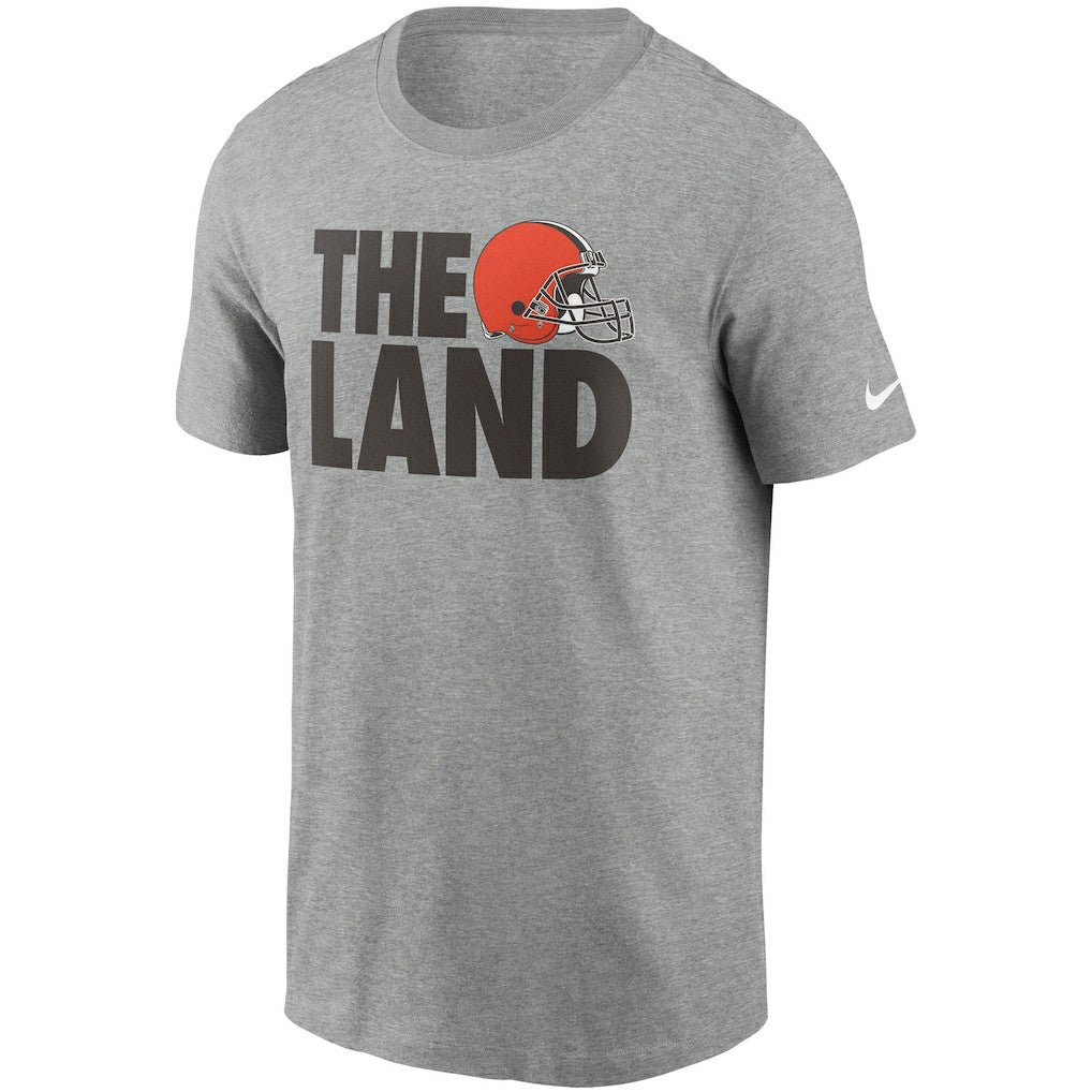 Cleveland Browns Hometown Collection The Land T-Shirt Heathered Gray | Nike for Sale