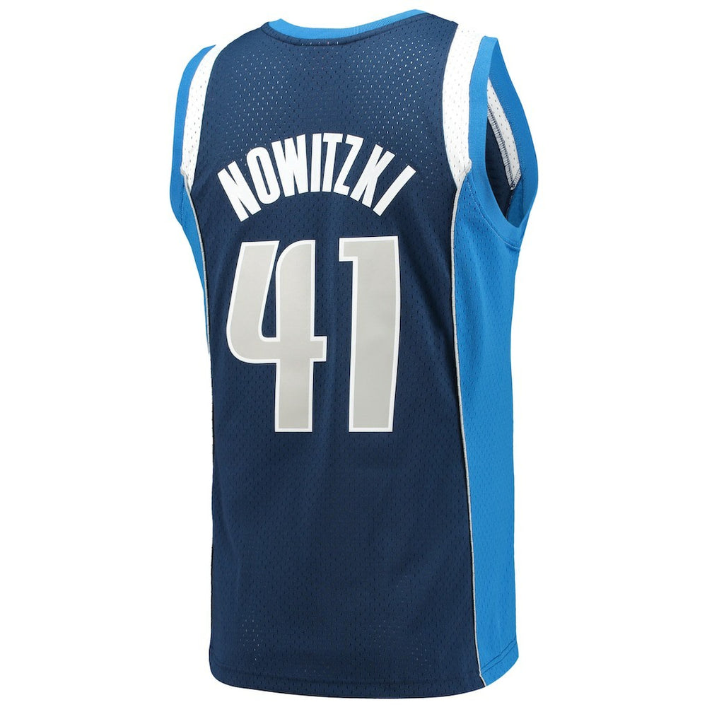Dirk Nowitzki Dallas Mavericks 2011/12 Hardwood Classics Swingman Jersey Navy - NBA