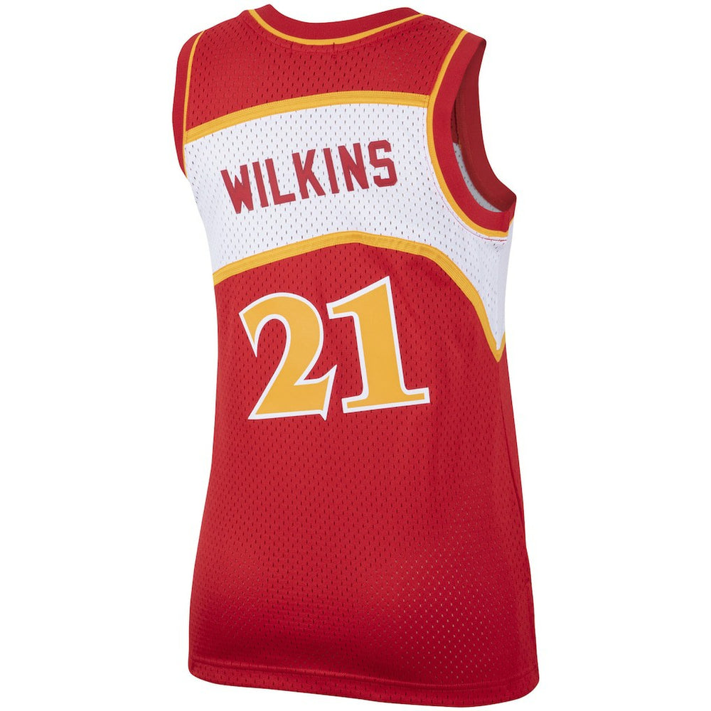 Dominique Wilkins Atlanta Hawks Women's Hardwood Classics Swingman Jersey Red - NBA