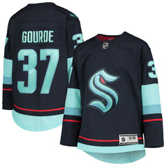 Yanni Gourde Seattle Kraken Youth Home Premier Player Jersey - Deep Sea Blue - NHL