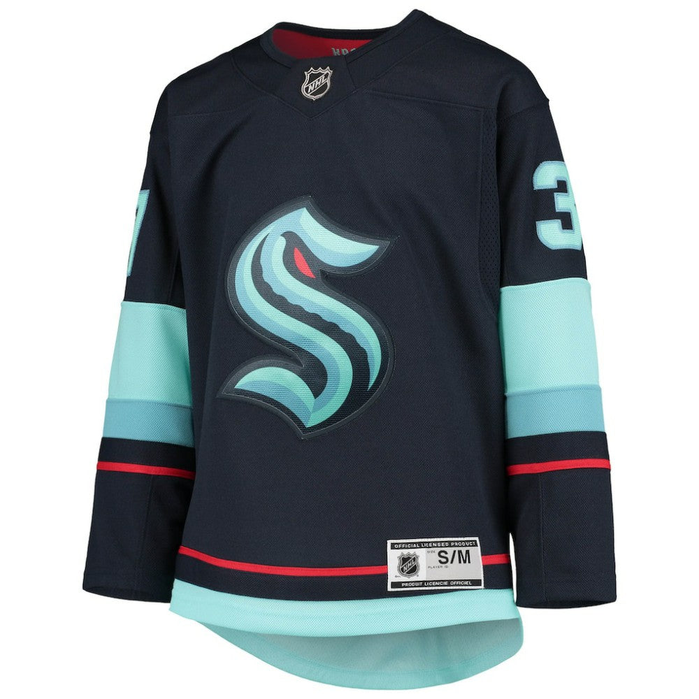 Yanni Gourde Seattle Kraken Youth Home Premier Player Jersey - Deep Sea Blue - NHL