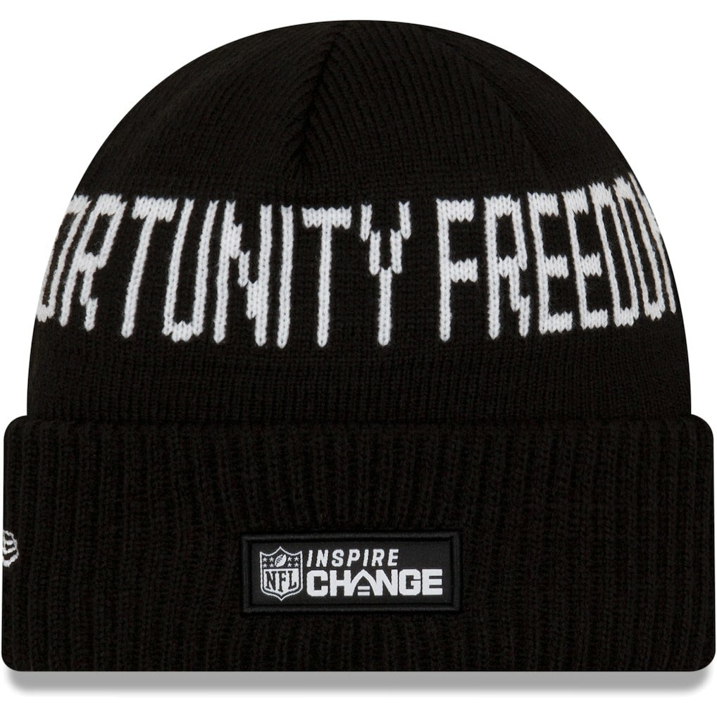 Cleveland Browns New Era Team Social Justice Cuffed Knit Hat Black | NFL