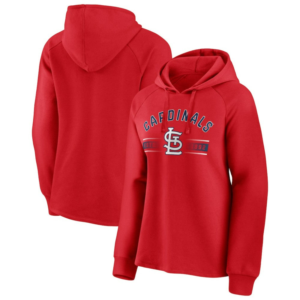 St. Louis Cardinals Fanatics Women's Perfect Play Raglan Pullover Hoodie - MLB