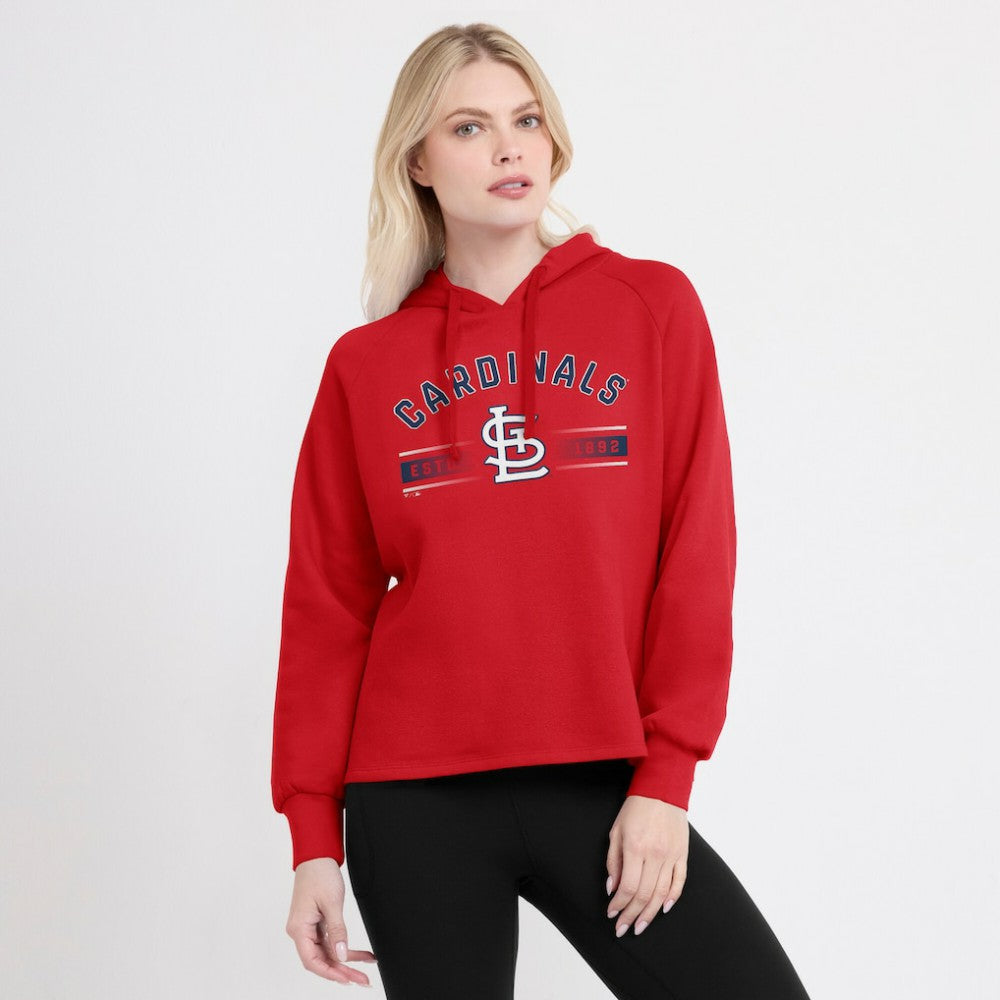 St. Louis Cardinals Fanatics Women's Perfect Play Raglan Pullover Hoodie - MLB
