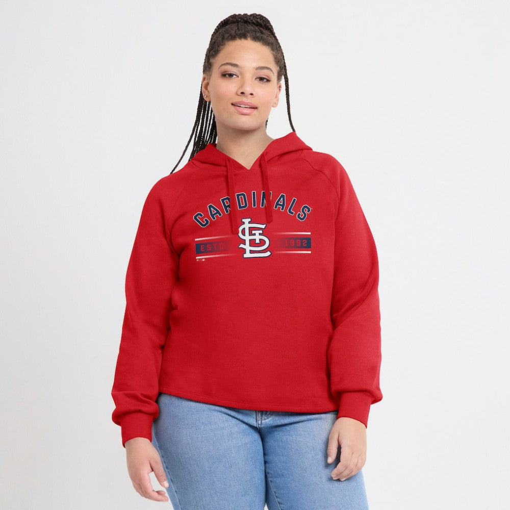 St. Louis Cardinals Fanatics Women's Perfect Play Raglan Pullover Hoodie - MLB
