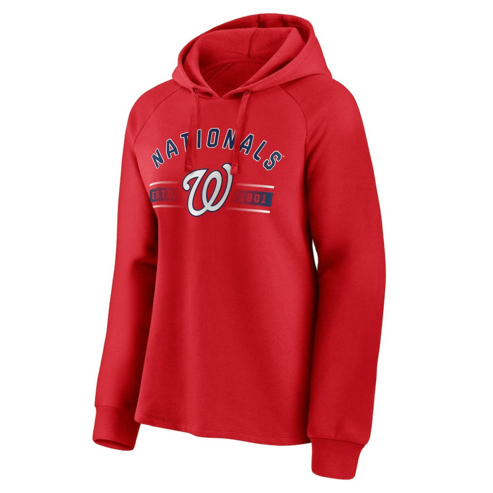 Washington Nationals Fanatics Women's Perfect Play Raglan Pullover Hoodie - MLB