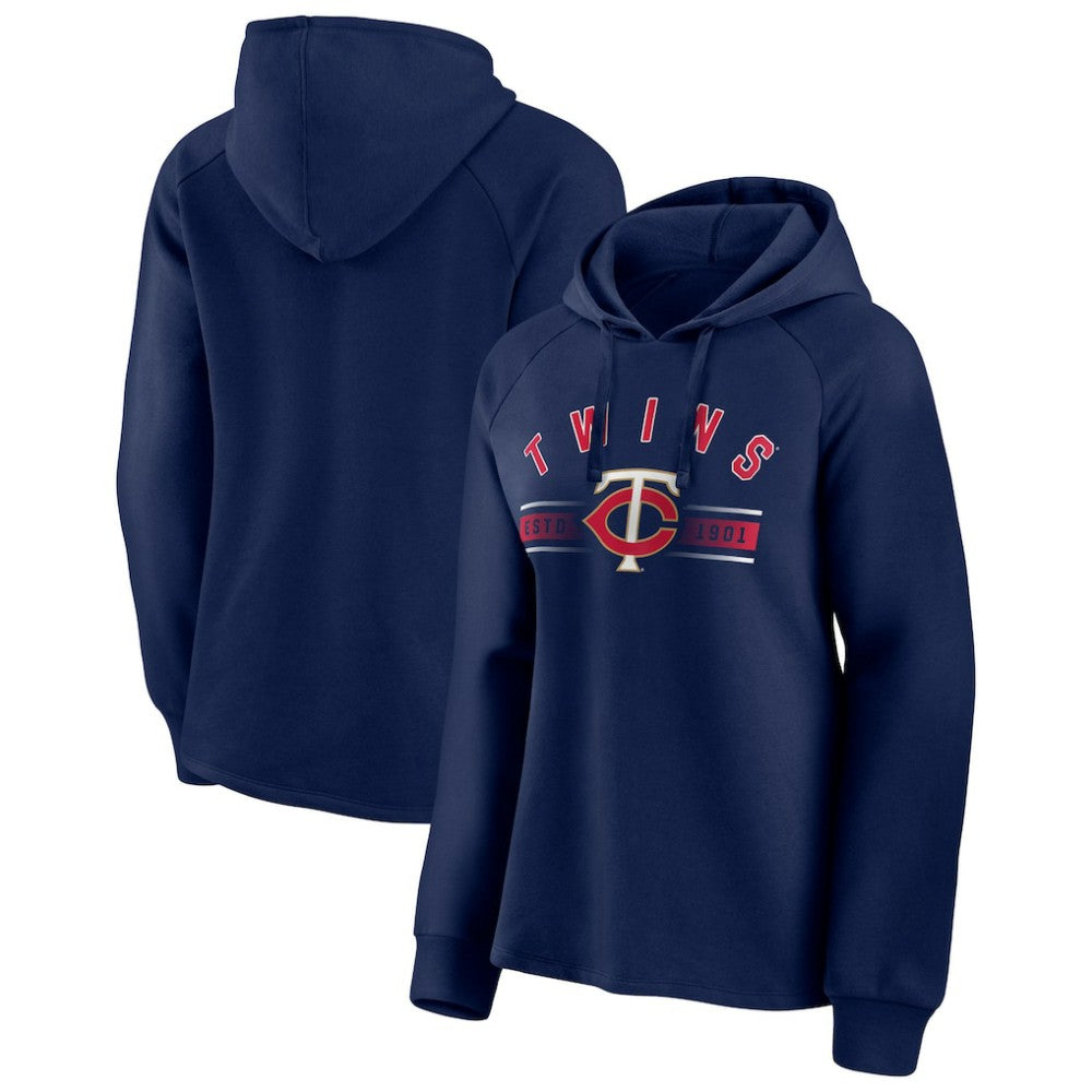 Minnesota Twins Fanatics Women's Perfect Play Raglan Pullover Hoodie - MLB