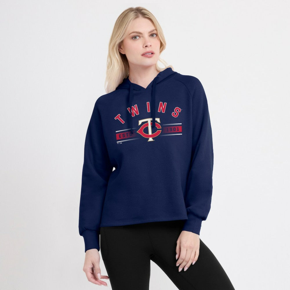 Minnesota Twins Fanatics Women's Perfect Play Raglan Pullover Hoodie - MLB
