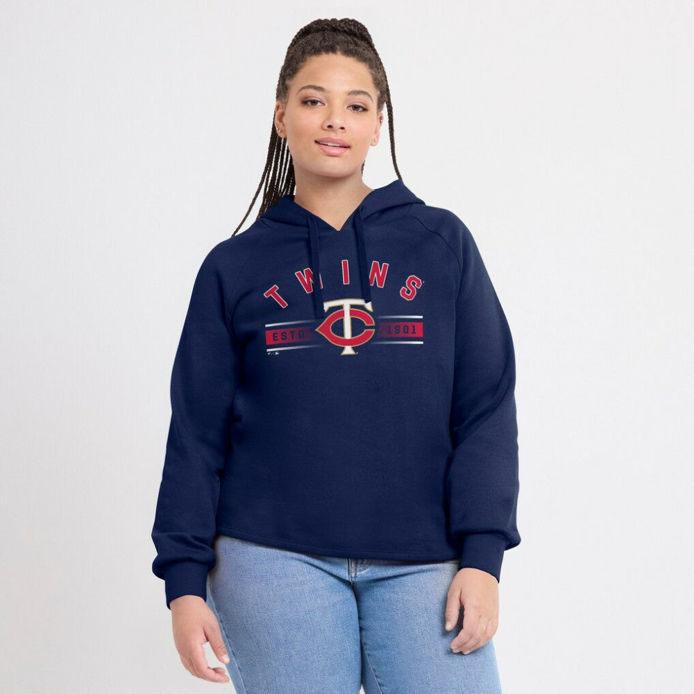 Minnesota Twins Fanatics Women's Perfect Play Raglan Pullover Hoodie - MLB
