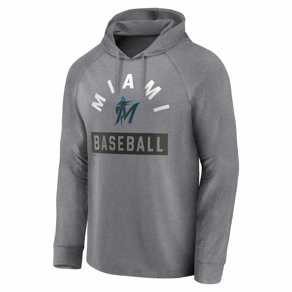 Miami Marlins Fanatics No Time Off Raglan Pullover Hoodie - MLB