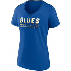 St. Louis Blues Fanatics Women's Parent 2-Pack V-Neck T-Shirt Set - Blue/Heathered Gray - NHL