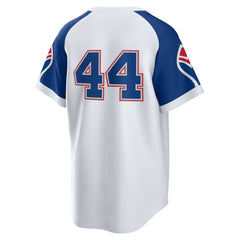 Hank Aaron Atlanta Braves Nike Home Cooperstown Collection Player Jersey - MLB