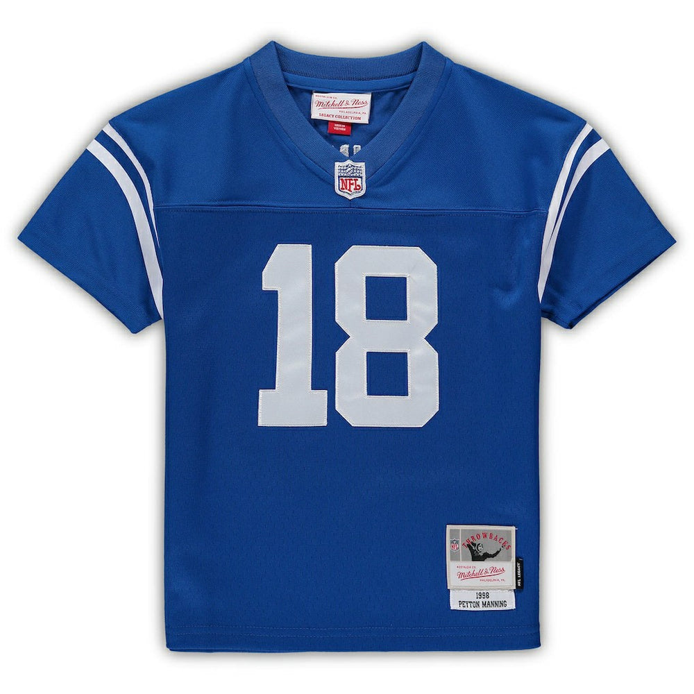 Peyton Manning Indianapolis Colts Male Preschool Retired Legacy Jersey Royal | Mitchell & Ness