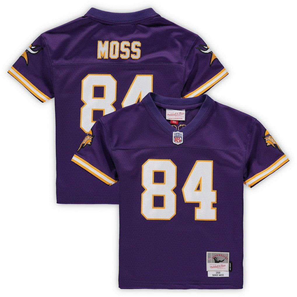 Randy Moss Minnesota Vikings Male Preschool 1998 Retired Legacy Jersey Purple | Mitchell & Ness