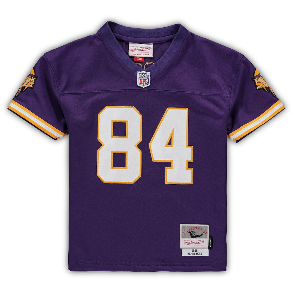 Randy Moss Minnesota Vikings Male Preschool 1998 Retired Legacy Jersey Purple | Mitchell & Ness