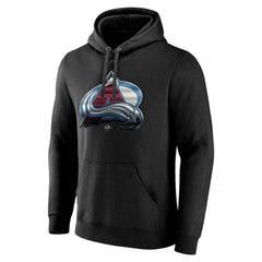 Colorado Avalanche Personalized Midnight Mascot Logo Pullover Hoodie - Black - NHL
