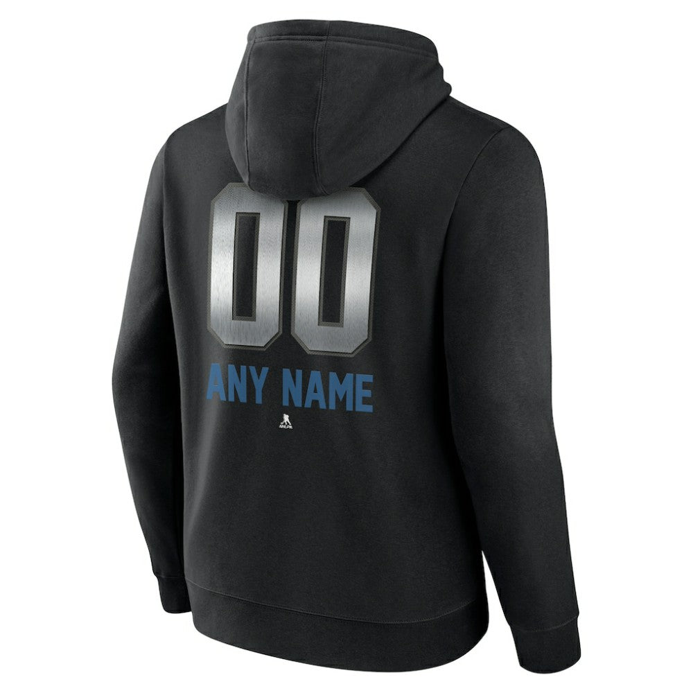 Colorado Avalanche Personalized Midnight Mascot Logo Pullover Hoodie - Black - NHL