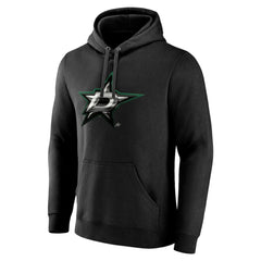 Dallas Stars Personalized Midnight Mascot Logo Pullover Hoodie - Black - NHL