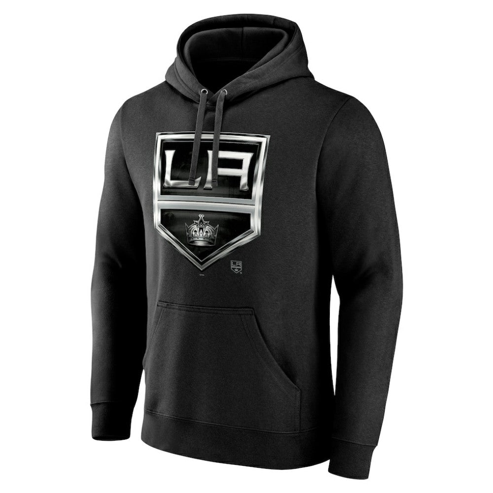 Los Angeles Kings Personalized Midnight Mascot Logo Pullover Hoodie - Black - NHL