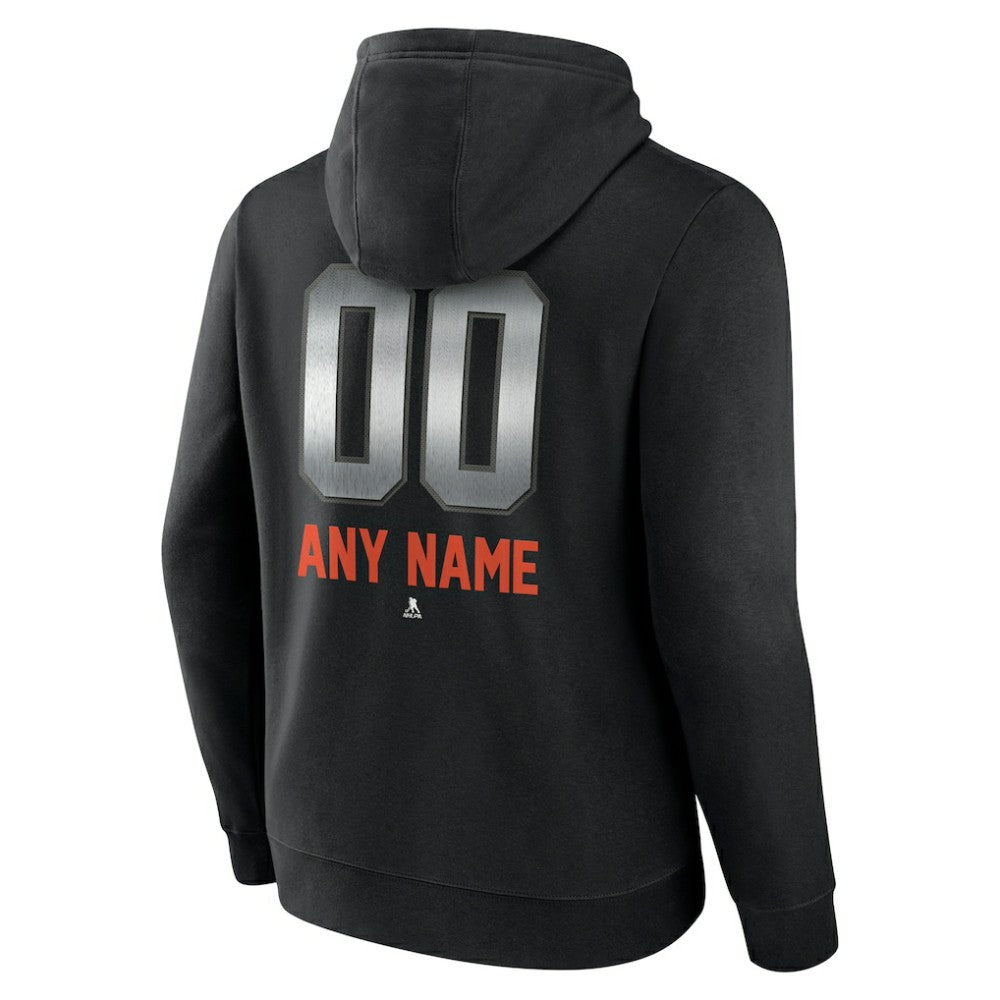 Philadelphia Flyers Personalized Midnight Mascot Logo Pullover Hoodie - Black - NHL