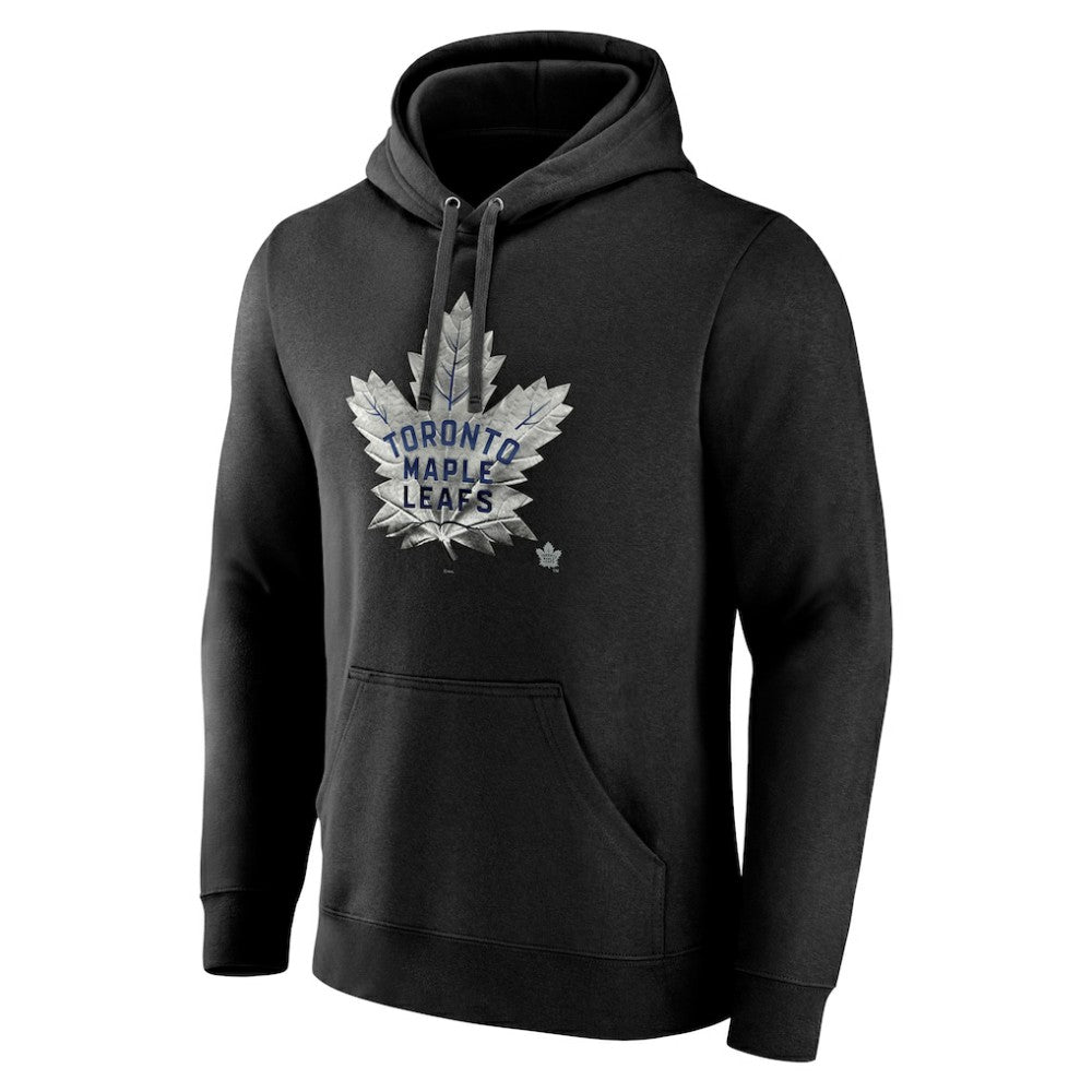 Toronto Maple Leafs Personalized Midnight Mascot Logo Pullover Hoodie - Black - NHL