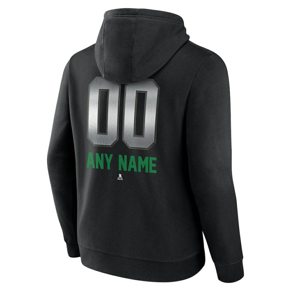 Vancouver Canucks Personalized Midnight Mascot Logo Pullover Hoodie - Black - NHL